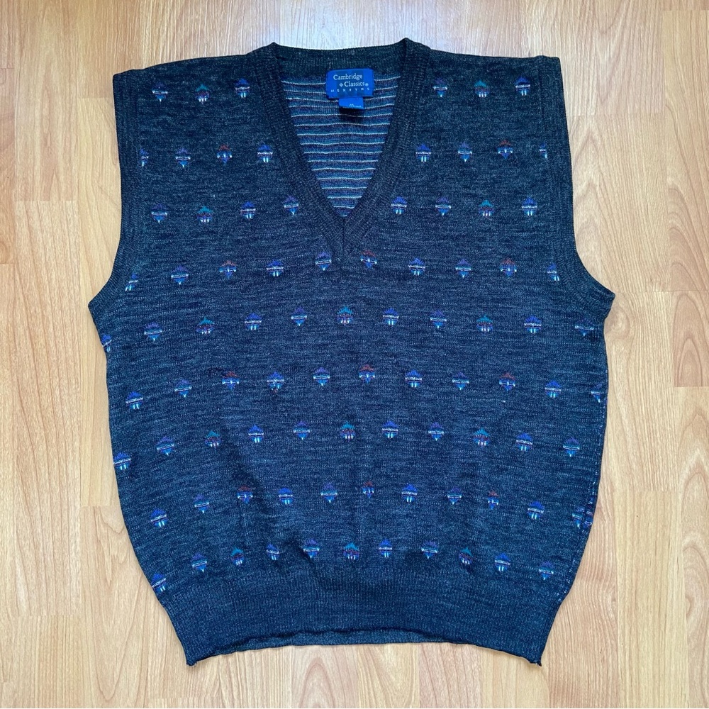 Vintage Cambridge Classics Men’s 90s Grandpa Vest Size Medium